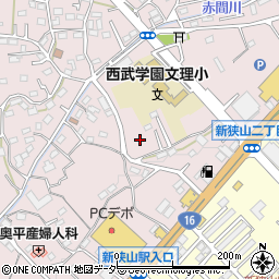 埼玉県狭山市下奥富569周辺の地図