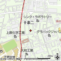 千葉県柏市十余二216-10周辺の地図