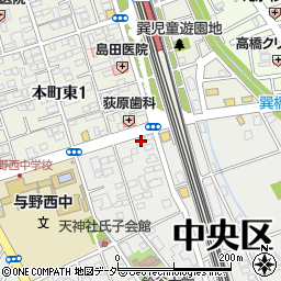 エクレール与野本町周辺の地図
