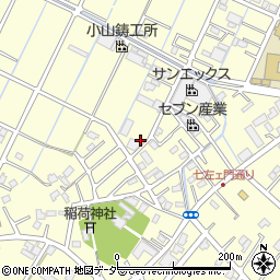 埼玉県越谷市七左町7丁目328周辺の地図