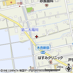 埼玉県吉川市木売新田257周辺の地図