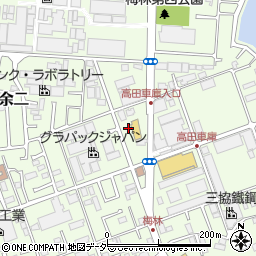 千葉県柏市十余二594-5周辺の地図