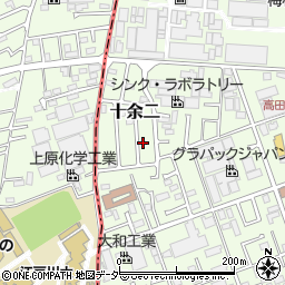 千葉県柏市十余二216-11周辺の地図