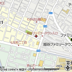 埼玉県越谷市谷中町1丁目6周辺の地図