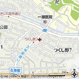 千葉県我孫子市つくし野7丁目16周辺の地図