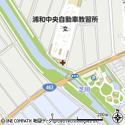 浦和中央自動車教習所周辺の地図