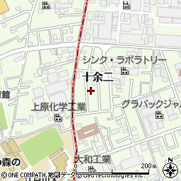 千葉県柏市十余二216-33周辺の地図