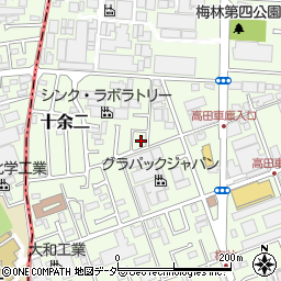 千葉県柏市十余二601-40周辺の地図