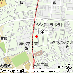 千葉県柏市十余二216-117周辺の地図