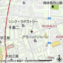 千葉県柏市十余二601-41周辺の地図