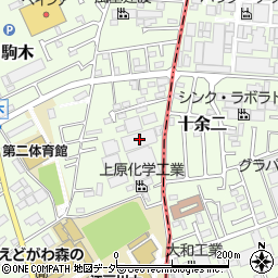 千葉県流山市駒木539周辺の地図