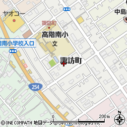 埼玉県川越市諏訪町周辺の地図