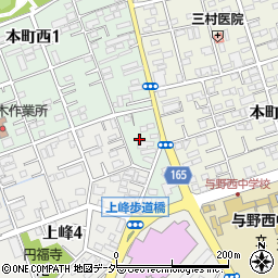埼玉県さいたま市中央区本町西1丁目2周辺の地図
