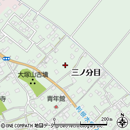 千葉県香取市三ノ分目147周辺の地図