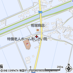 茨城県稲敷郡河内町生板2083周辺の地図