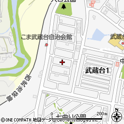 埼玉県日高市武蔵台1丁目42周辺の地図