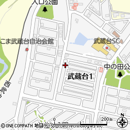 埼玉県日高市武蔵台1丁目17-2周辺の地図