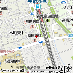 株式会社ベストセレクト　与野本町店周辺の地図