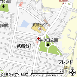 埼玉県日高市武蔵台1丁目22-1周辺の地図