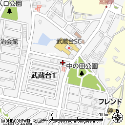 埼玉県日高市武蔵台1丁目22-2周辺の地図