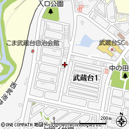 埼玉県日高市武蔵台1丁目35-9周辺の地図