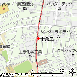 千葉県柏市十余二216-75周辺の地図