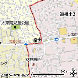 湘南ゼミナール小中部　浦和道祖土周辺の地図