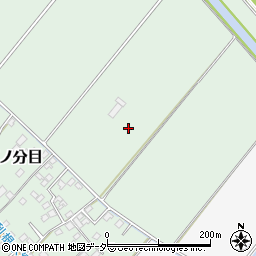 千葉県香取市三ノ分目周辺の地図