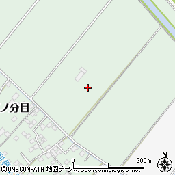 千葉県香取市三ノ分目周辺の地図