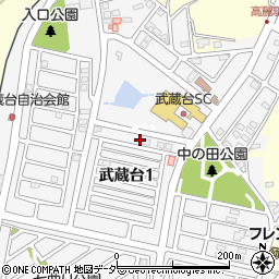 埼玉県日高市武蔵台1丁目22周辺の地図