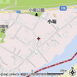 茨城県取手市小堀3978周辺の地図