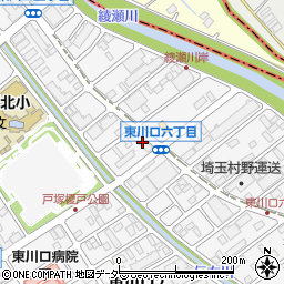 ダイアパレス東川口１周辺の地図