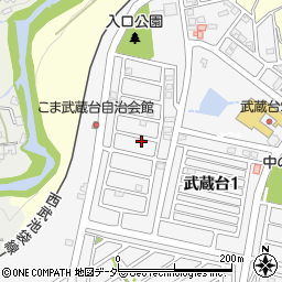 埼玉県日高市武蔵台1丁目40-10周辺の地図