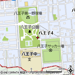 埼玉県さいたま市中央区八王子4丁目周辺の地図
