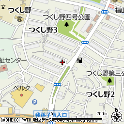 千葉県我孫子市つくし野3丁目6周辺の地図