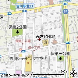 埼玉県吉川市保周辺の地図