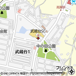 埼玉県日高市武蔵台1丁目23-3周辺の地図
