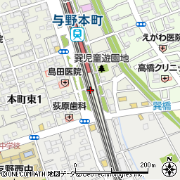 スーパーソフトボックス与野本町店周辺の地図