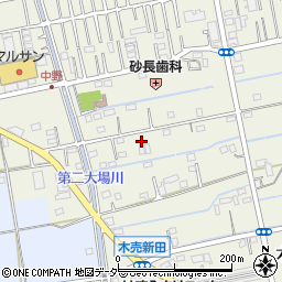埼玉県吉川市木売新田323周辺の地図