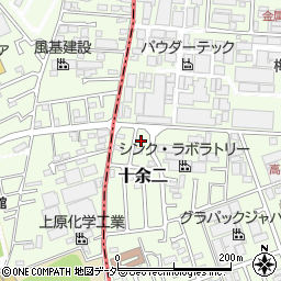 千葉県柏市十余二216-58周辺の地図