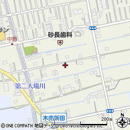 埼玉県吉川市木売新田318周辺の地図