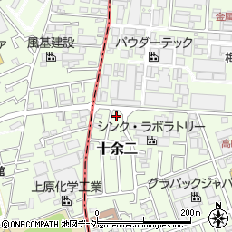 千葉県柏市十余二216-91周辺の地図