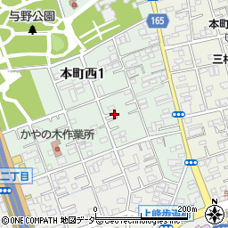 建設埼玉与野地区本部周辺の地図