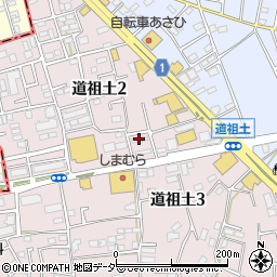 埼玉県警道祖土待機宿舎周辺の地図