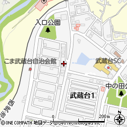 埼玉県日高市武蔵台1丁目35-4周辺の地図