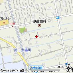 埼玉県吉川市木売新田348周辺の地図