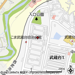 埼玉県日高市武蔵台1丁目38周辺の地図