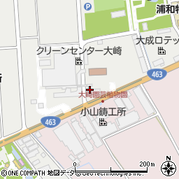 さいたま市役所環境局　施設部クリーンセンター大崎周辺の地図