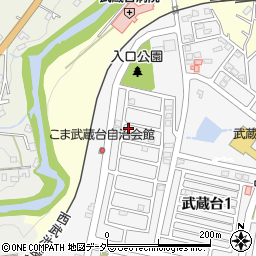 埼玉県日高市武蔵台1丁目38-7周辺の地図