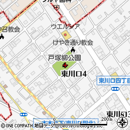 戸塚柳公園周辺の地図